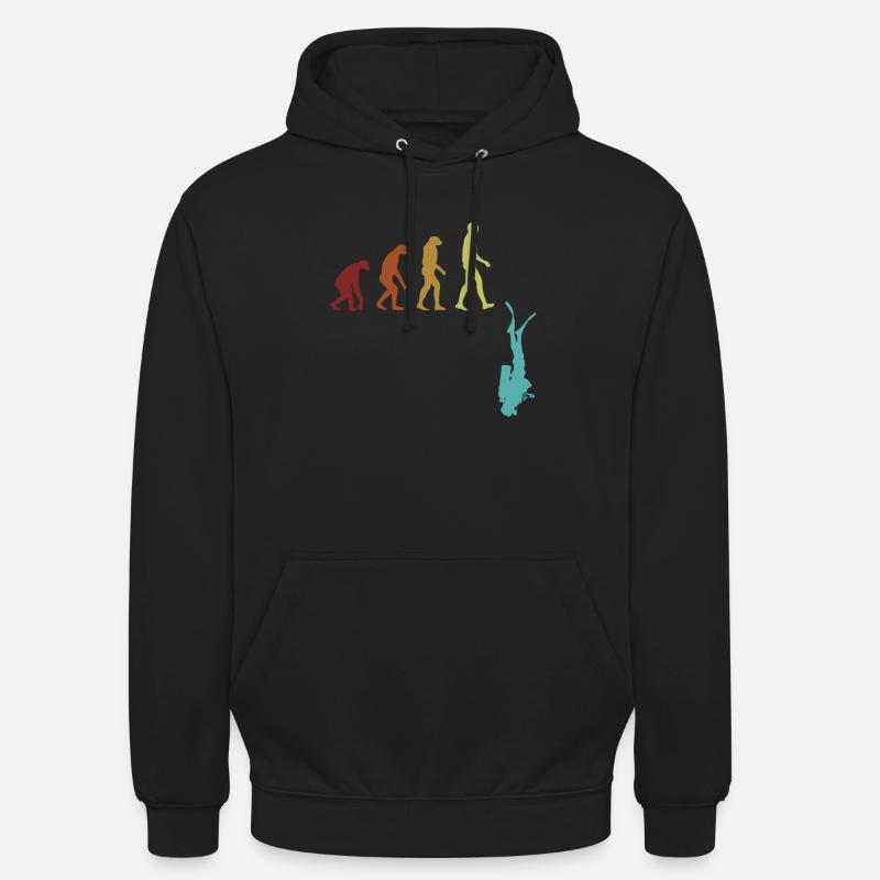 Scuba Diving Evolution Tauchermaske - Unisex Hoodie - Schwarz