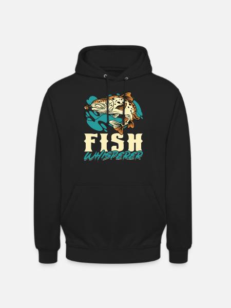 Fish Whisperer - Pêche - Sweat-shirt à capuche unisexe - noir