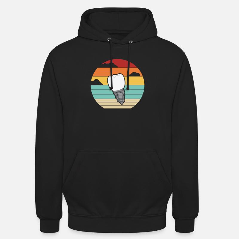 Rétro Dental Laboratory Assistant Technique Dentaire - Sweat-shirt à capuche unisexe - noir