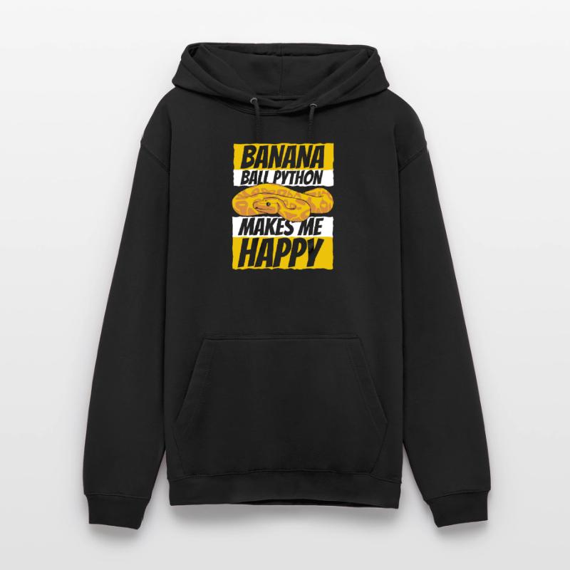 Me rend heureux Serpent Python Boule de banane Python Sweat-shirt à capuche unisexe