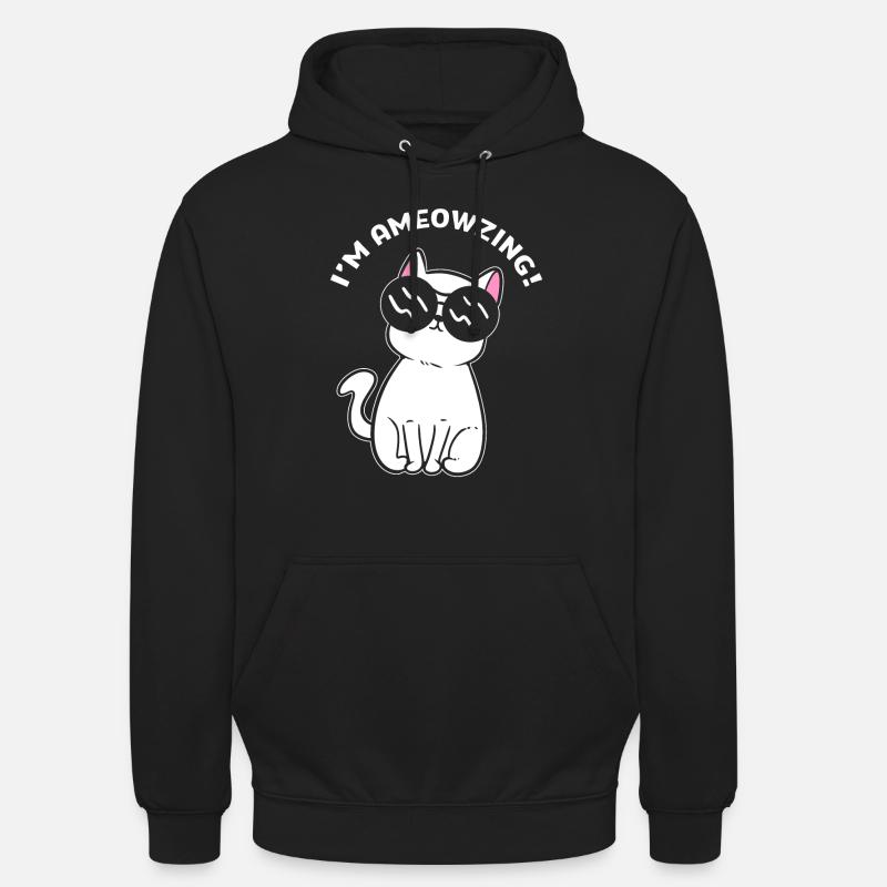 Incroyable dresseur de chats drôle - Sweat-shirt à capuche unisexe - noir