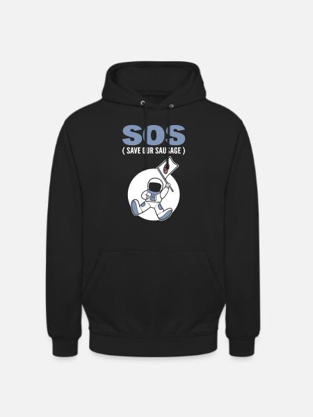 Wurstliebhaber Fleischesser - Unisex Hoodie - Schwarz