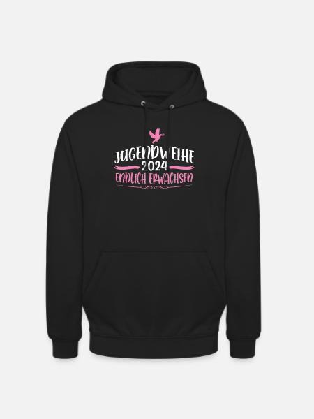 Jugendweihe 2024 Mädchen Junge - Unisex Hoodie - Schwarz