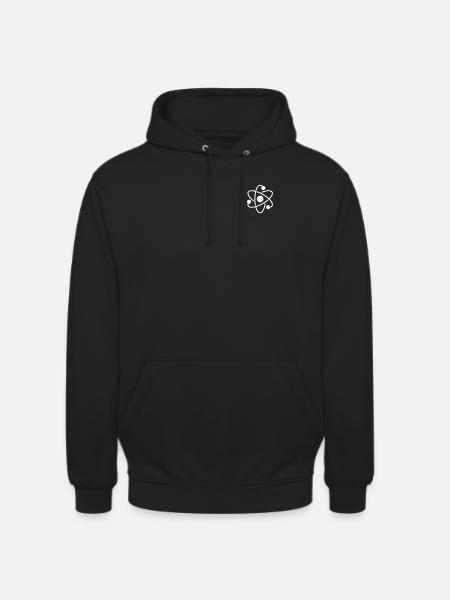 Atomkraft Logo Emblem Uran Energi Nuclear - Hættetrøje unisex - sort
