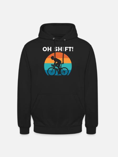 Oh Shift Radfahrer - Unisex Hoodie - Schwarz