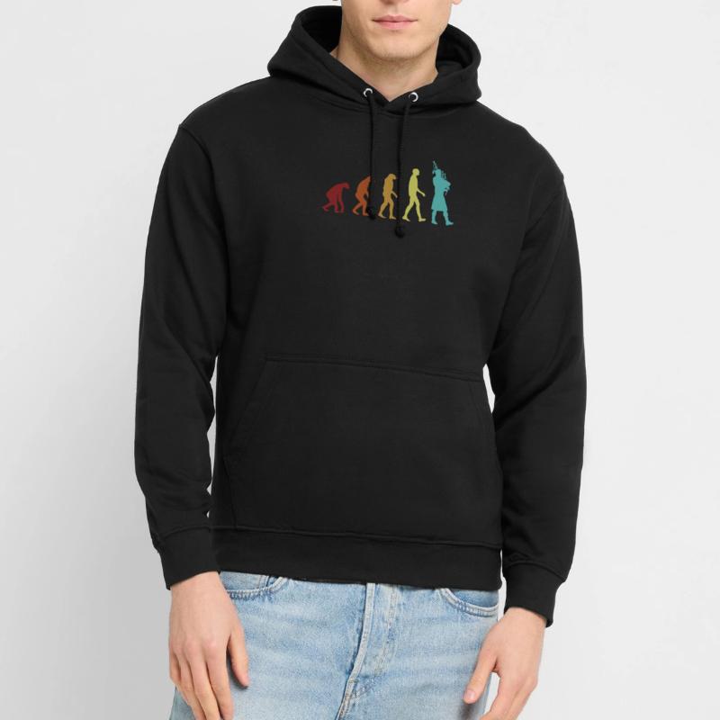 Cornemuse Evolution Leçons de cornemuse Lecteur de sarbacane Sweat-shirt à capuche unisexe