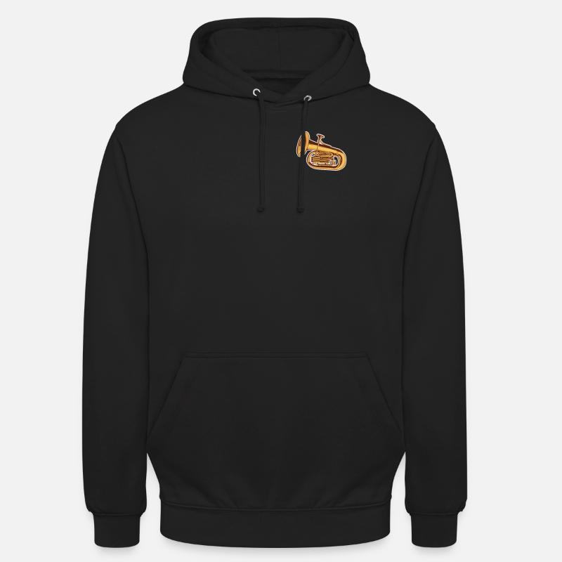 Euphonium Logo Emblem Instrument Euphonist Spieler - Unisex Hoodie - Schwarz