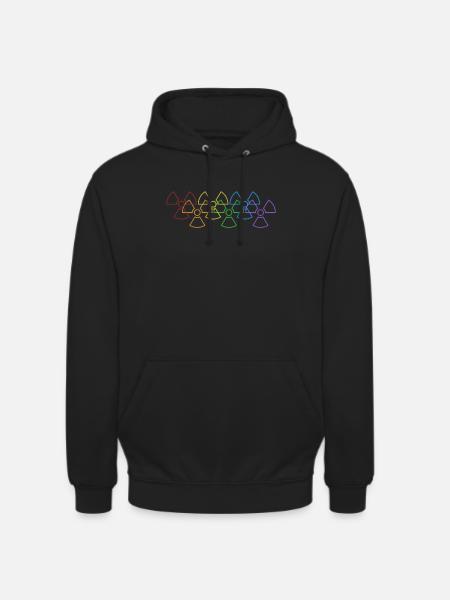 Atomingeniør LGBT regnbue uran nuklear - Hættetrøje unisex - sort