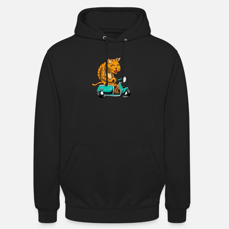 Scooter scooter mobylette scooter - Sweat-shirt à capuche unisexe - noir