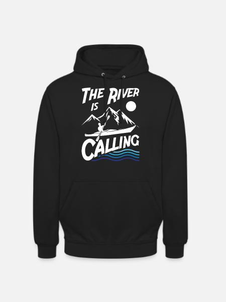 The River is Calling - Unisex Hoodie - black