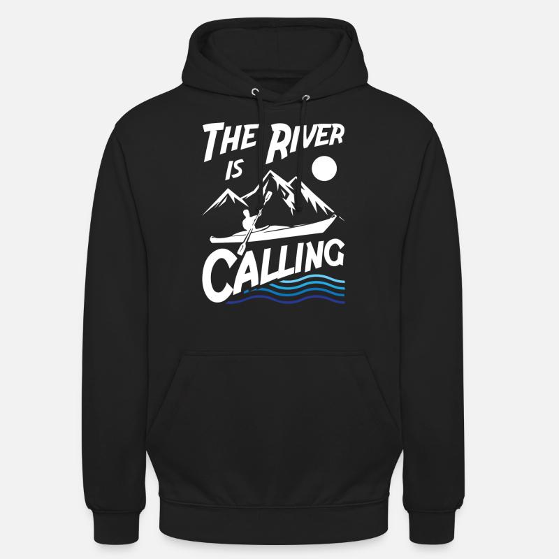 The River is Calling - Unisex Hoodie - black