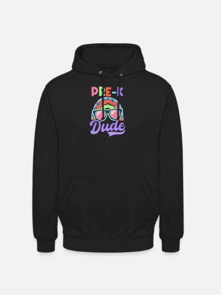 Premier jour d’école Pre-K Dude - Sweat-shirt à capuche unisexe - noir