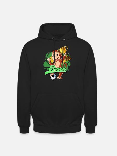 Brasilien Fußball - Unisex Hoodie - Schwarz