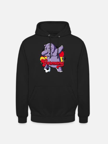 Deutschland Fußball - Unisex Hoodie - Schwarz