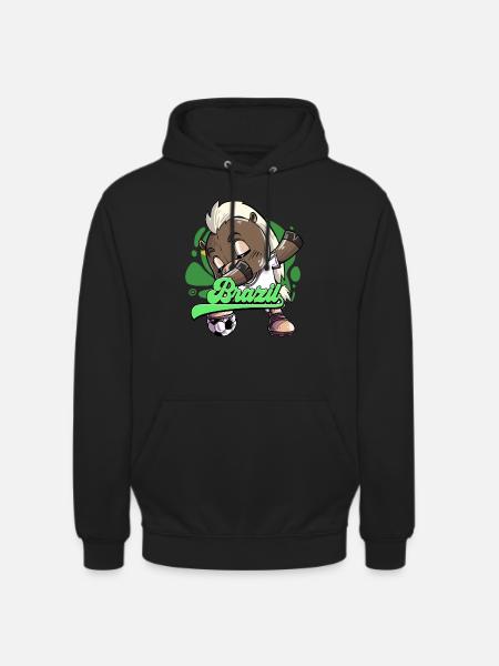 Brasilien Fußball - Unisex Hoodie - Schwarz