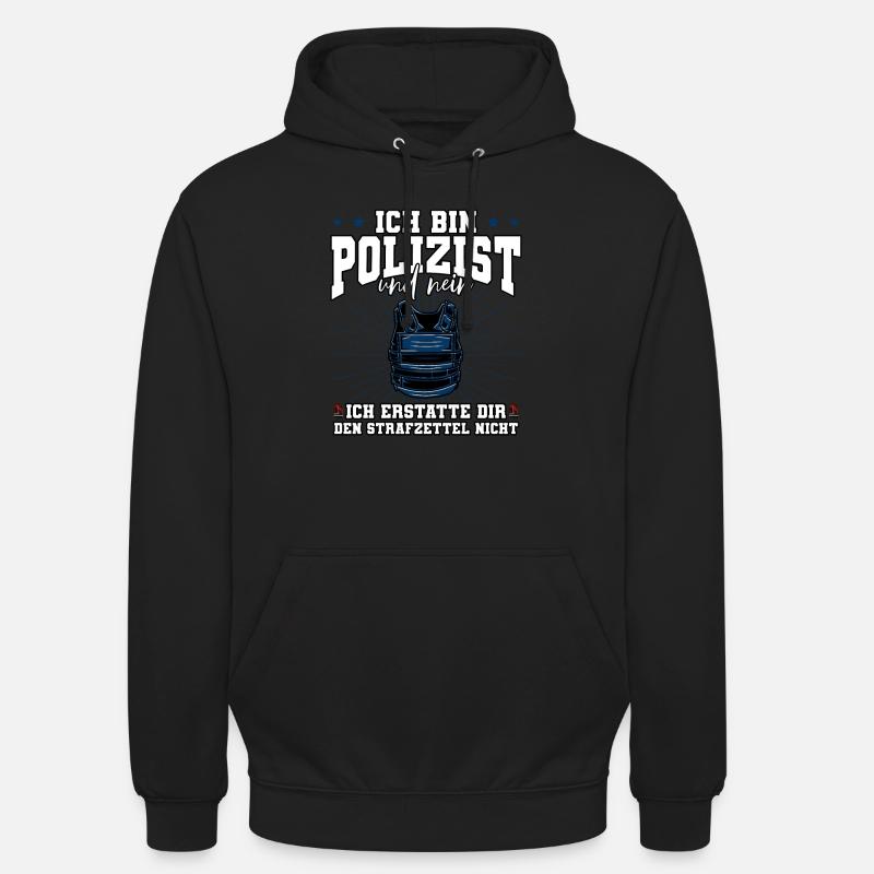 Ich Bin Polizist Polizei - Unisex Hoodie - Schwarz