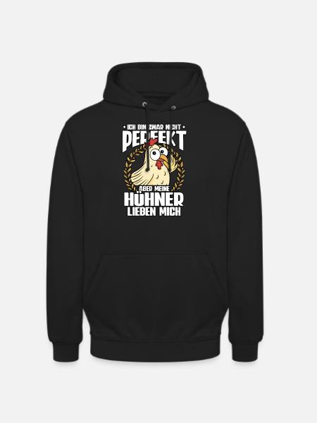 Huhn Hühner - Unisex Hoodie - Schwarz