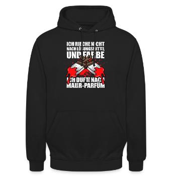 Maler - Unisex Hoodie - Schwarz - Vorne - Alina (178cm) & Michal (187cm)