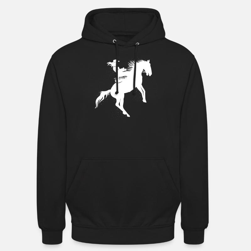 Pferde - Unisex Hoodie - Schwarz