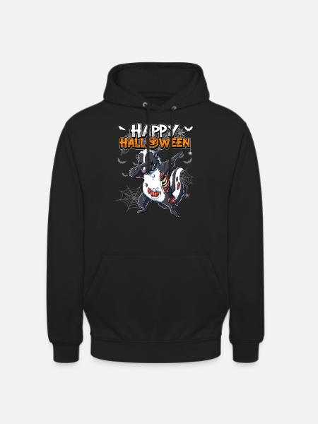 Halloween Stinktier Zombie - Unisex Hoodie - Schwarz