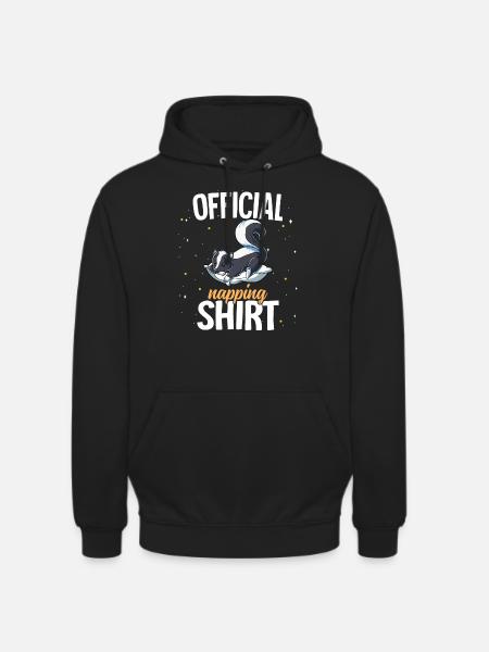 Sleeping Skunk Official Napping - Unisex Hoodie - black