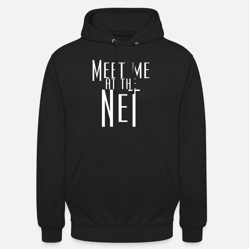 Rencontrez-moi sur le Net - Sweat-shirt à capuche unisexe - noir