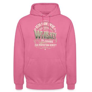 75.Geburtstag Whiskey Whisky - Unisex Hoodie - Pink - Vorne - Alina (178cm) & Michal (187cm)