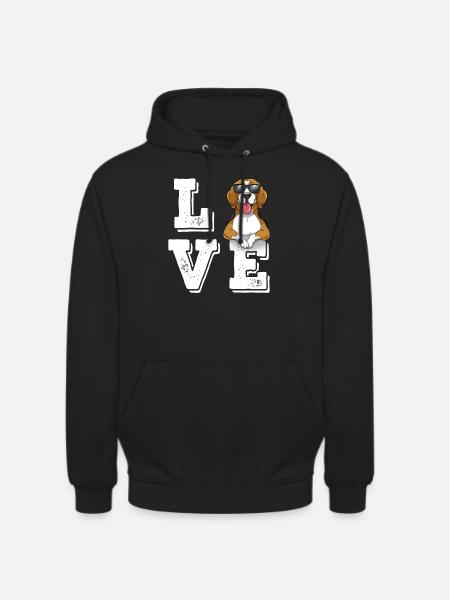 Love Beagle - Unisex Hoodie - black