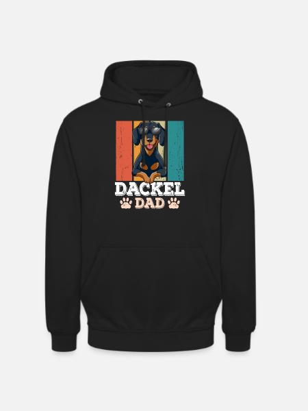 Dachshund Dad - Unisex Hoodie - black