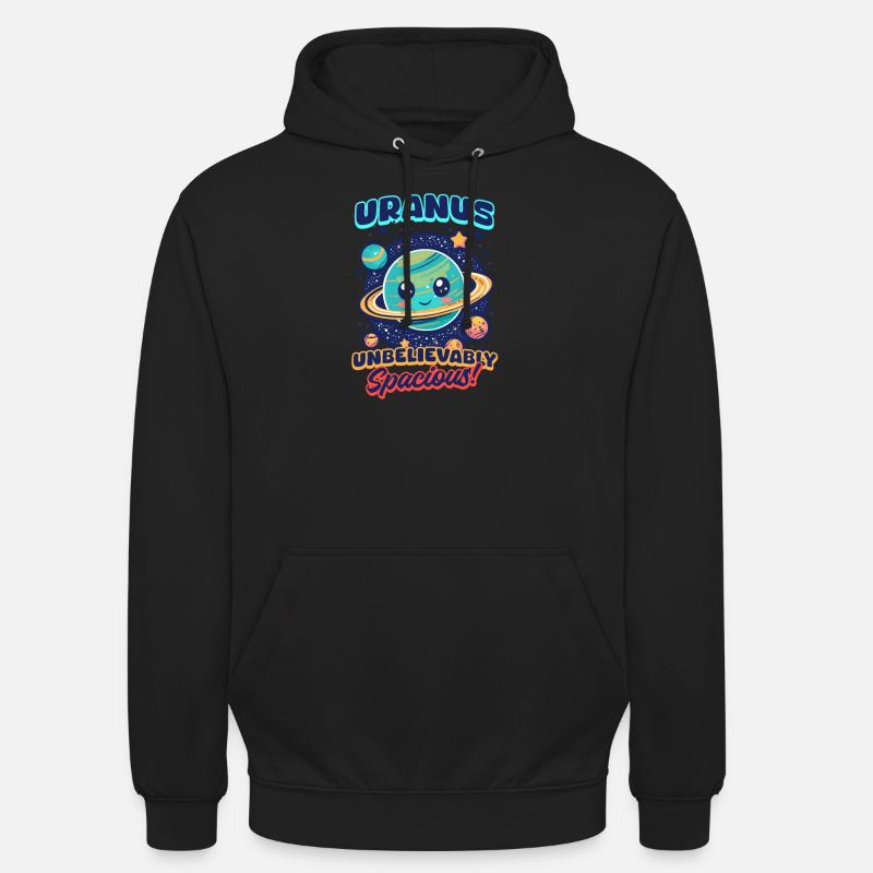 Uranus Uranus : incroyablement spacieux ! - Sweat-shirt à capuche unisexe - noir