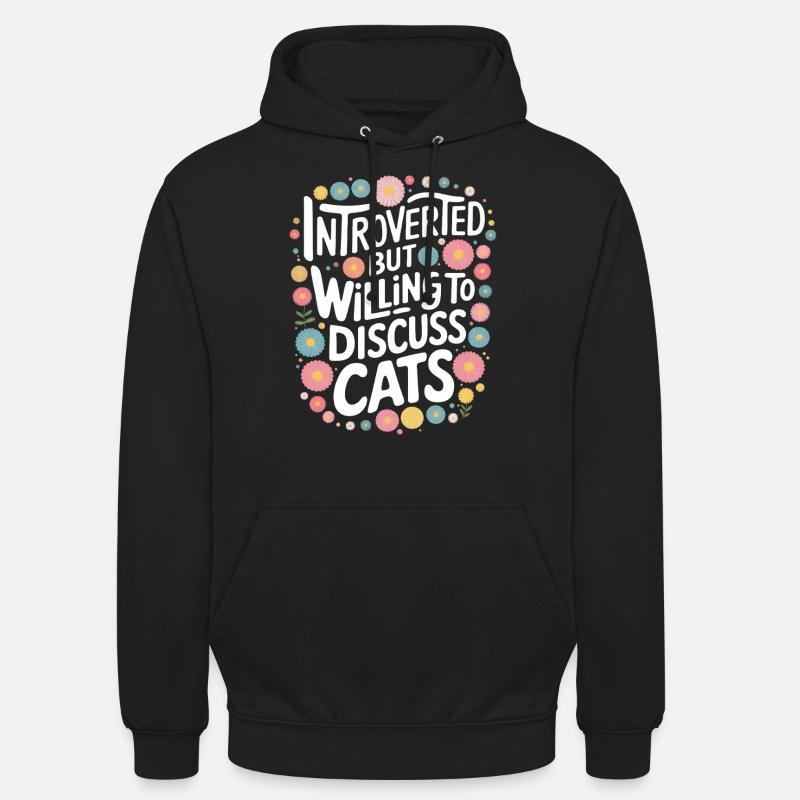Introverti, antisocial, introverti - Sweat-shirt à capuche unisexe - noir