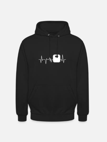 Remise en forme - Sweat-shirt à capuche unisexe - noir