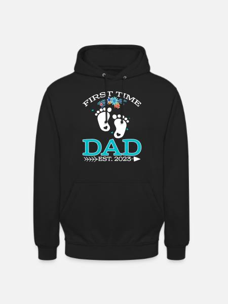 First Time Dad 2023 - Unisex Hoodie - black