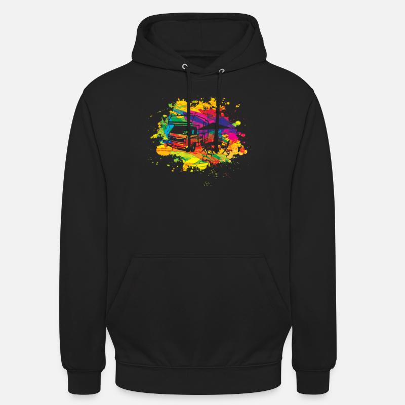Camper Gift Idea Camping - Sweat-shirt à capuche unisexe - noir