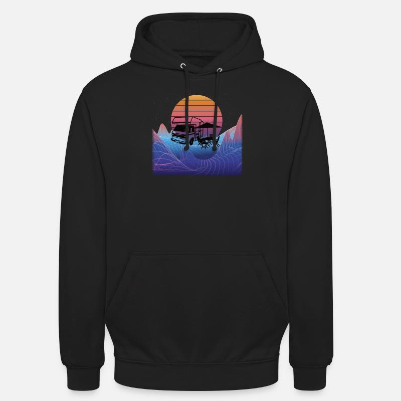 Camper Geschenkidee Camping - Unisex Hoodie - Schwarz