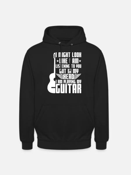 Guitar sayings - Unisex Hoodie - black