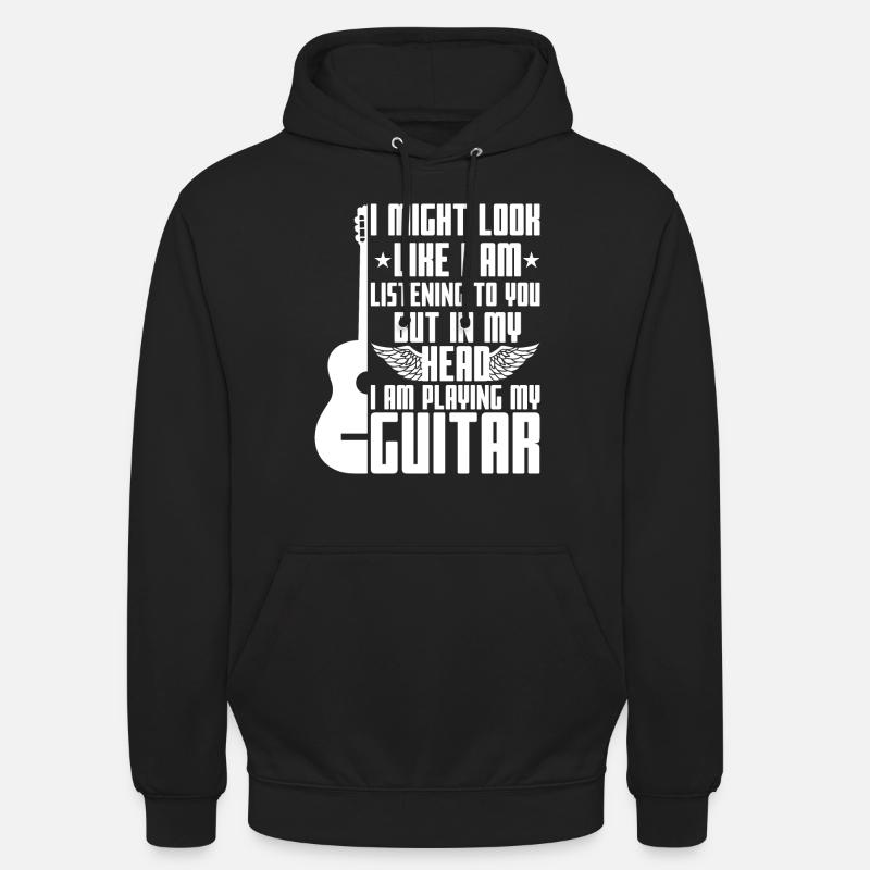 Gitarre Sprüche - Unisex Hoodie - Schwarz