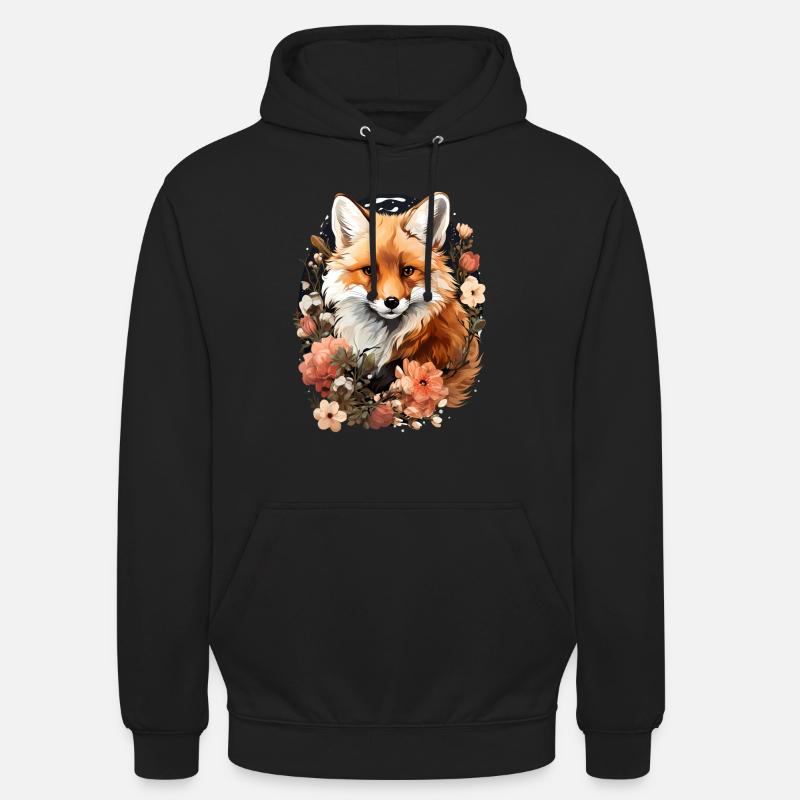 Fuchs - Unisex Hoodie - Schwarz