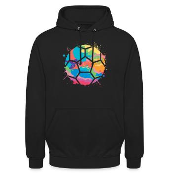 Handball players Handball players Handball players - Unisex Hoodie - black - Front - Alina (178cm) & Michal (187cm)