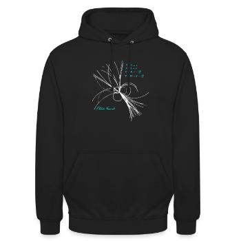 Maxwell Gleichungen Physiker Wissenschaft Physik - Unisex Hoodie - Schwarz - Vorne - Alina (178cm) & Michal (187cm)