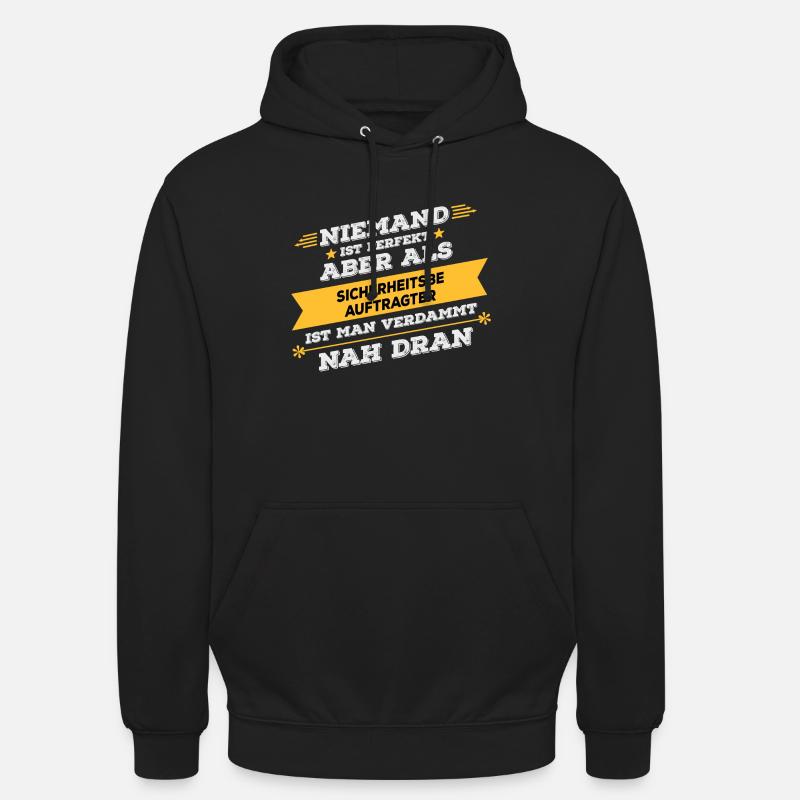 Sicherheitsbeauftragter Beruf Geschenk - Unisex Hoodie - Schwarz