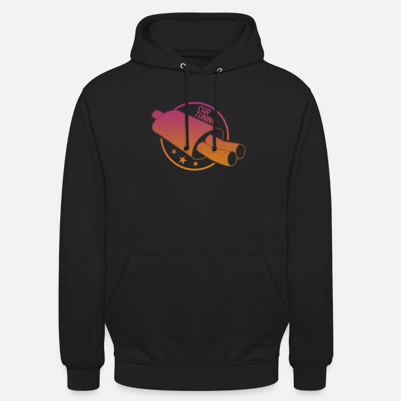 Auto Tuning Auspuff retro Geschenkidee - Unisex Hoodie - Schwarz