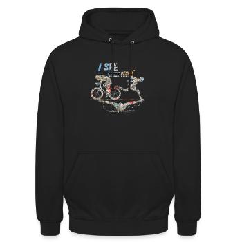 Triathlon - Unisex Hoodie - Schwarz - Vorne - Alina (178cm) & Michal (187cm)