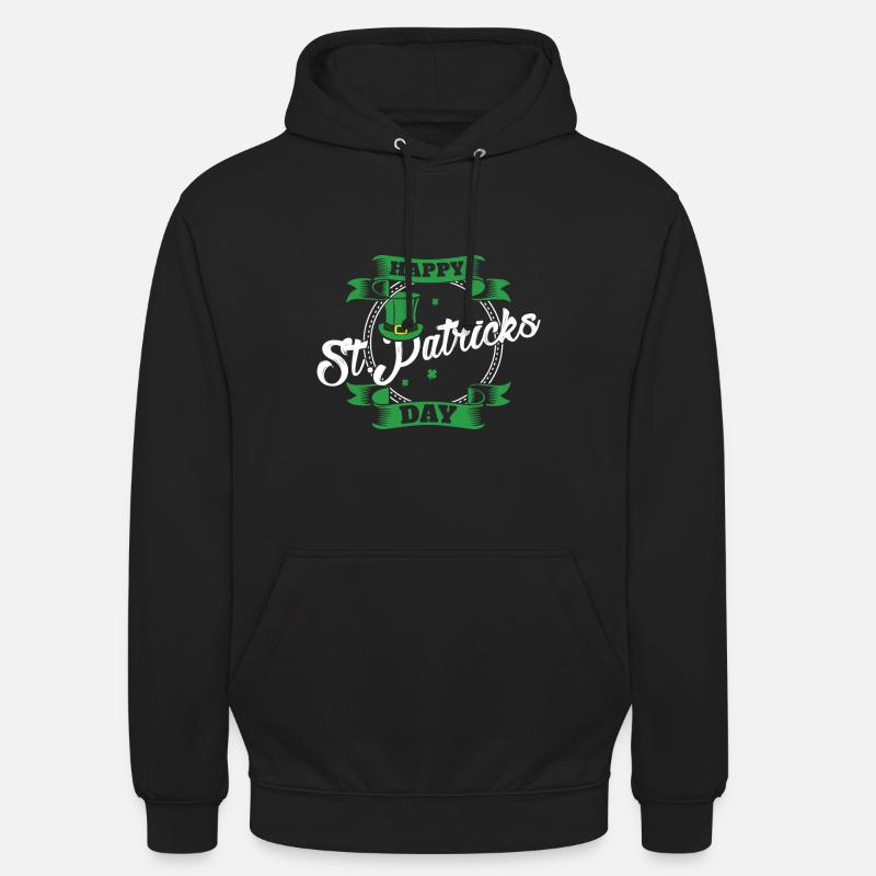 Saint Patrick - Sweat-shirt à capuche unisexe - noir