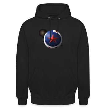 liberia football - Unisex Hoodie - Schwarz - Vorne - Alina (178cm) & Michal (187cm)