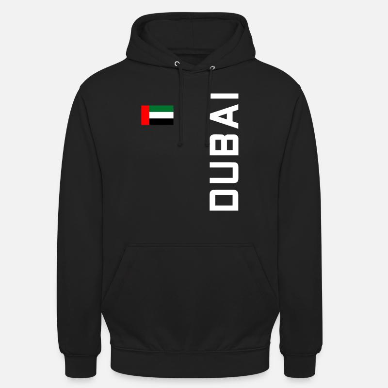 DUBAI DUBAI - Sweat-shirt à capuche unisexe - noir