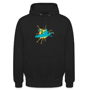 kayak - Sweat-shirt à capuche unisexe - noir - Devant - Alina (178cm) & Michal (187cm)
