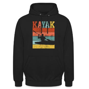 KAJAK KAJAK - Unisex Hoodie - Schwarz - Vorne - Alina (178cm) & Michal (187cm)