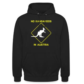 Känguru Känguru - Unisex Hoodie - Schwarz - Vorne - Alina (178cm) & Michal (187cm)