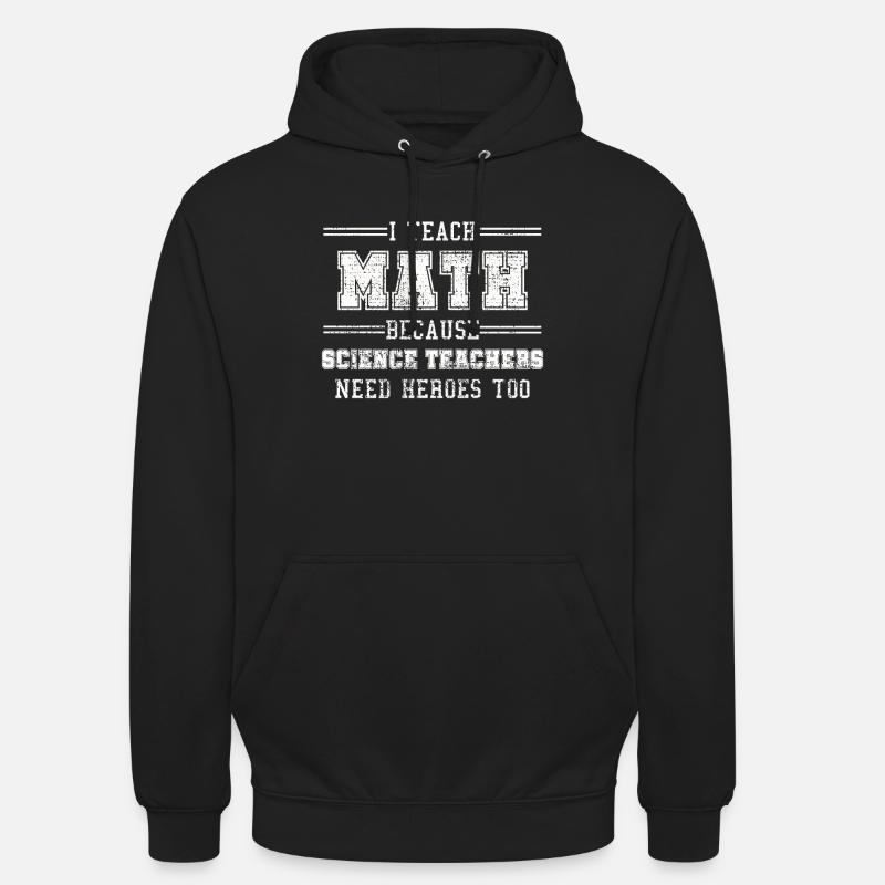 Profs de maths - Sweat-shirt à capuche unisexe - noir